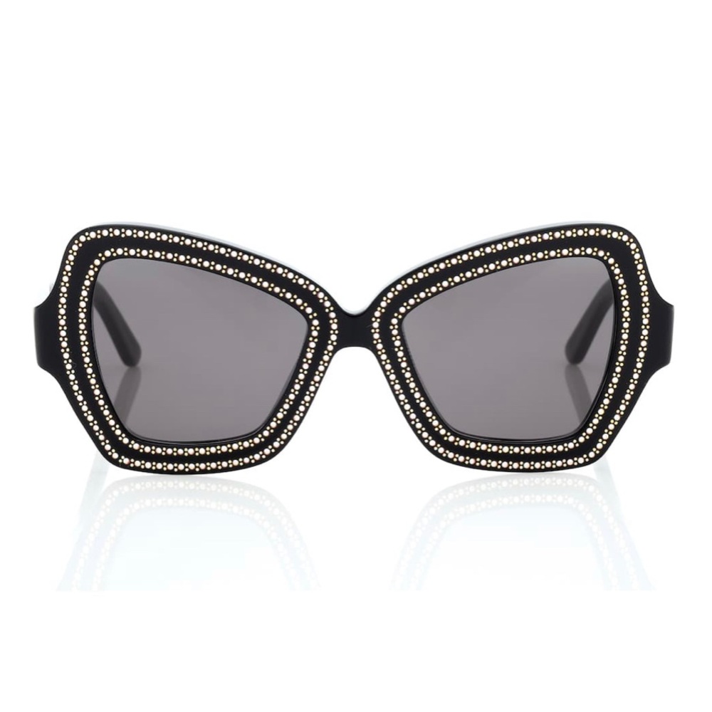 CELINE EYEWEAR -Embellished square sunglasses